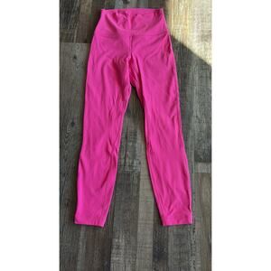 Lululemon Align HR 25” double lined sonic pink size 4